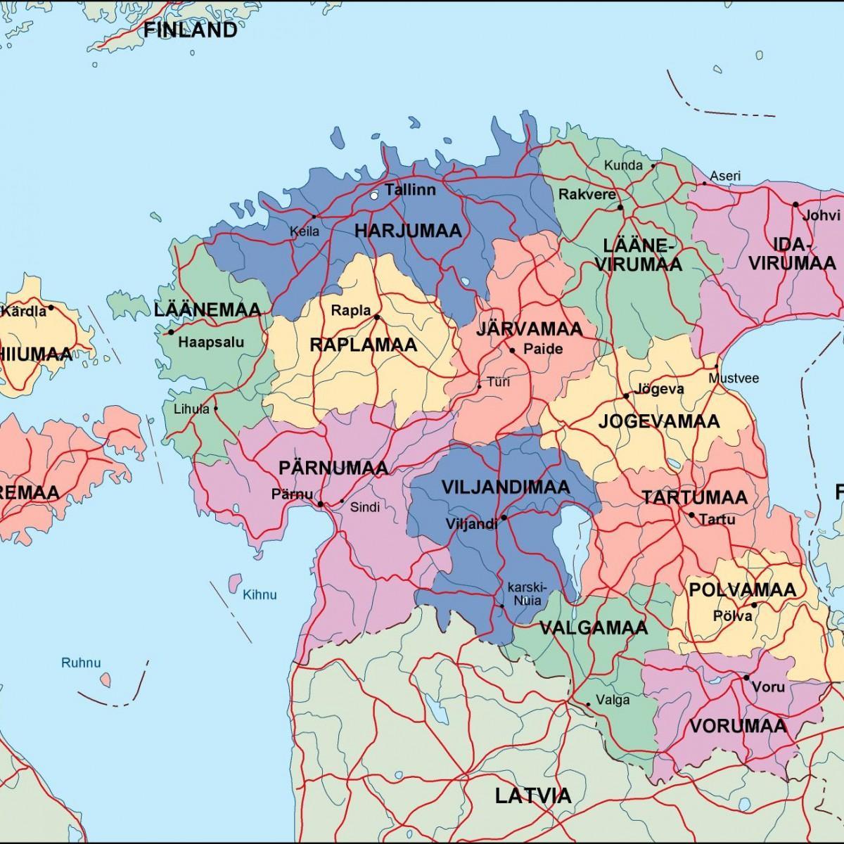 지도 에스토니아의 정치
