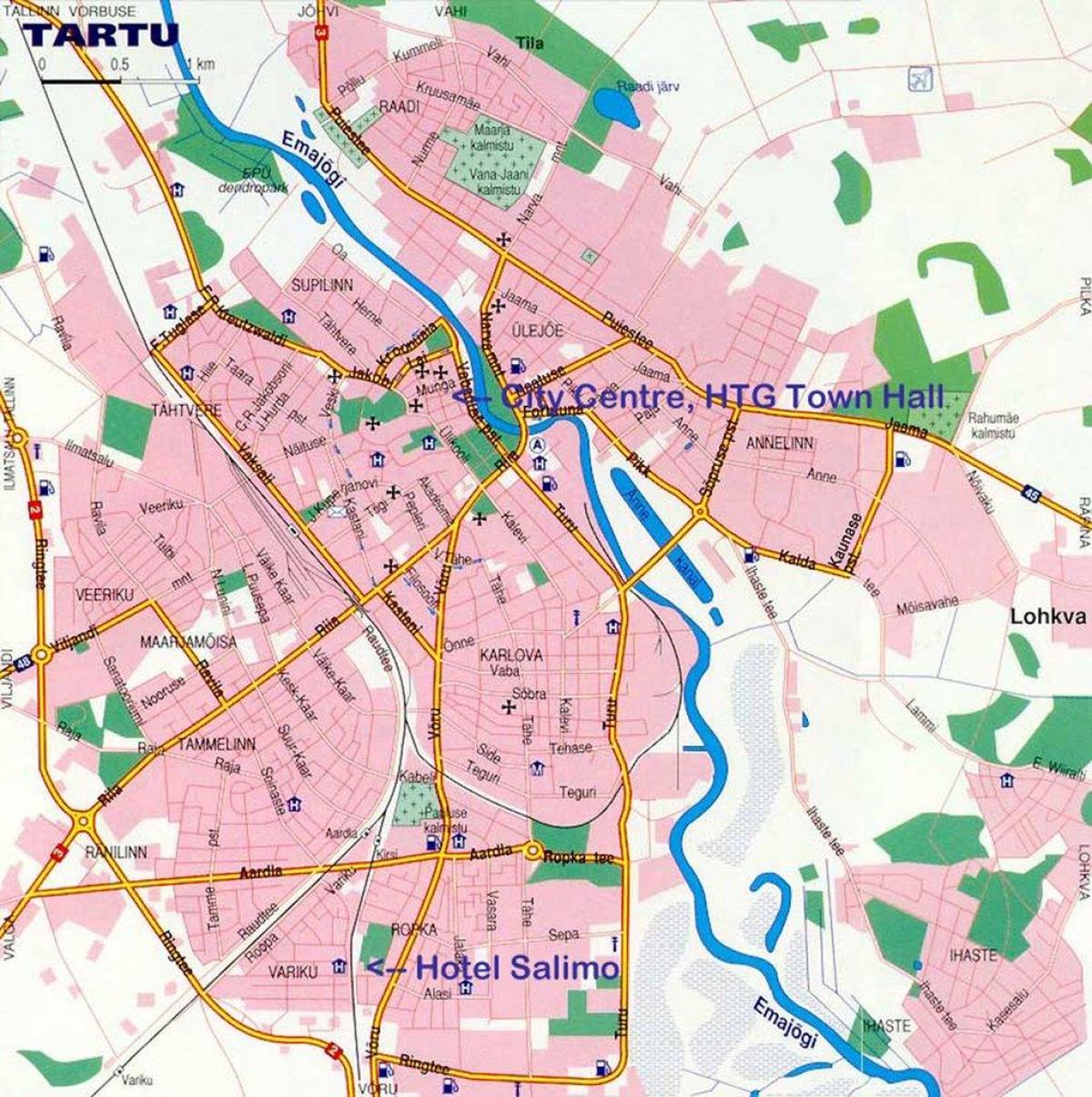 지도 에스토니아 타르투