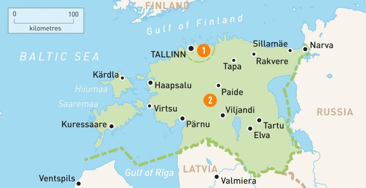 지도 에스토니아