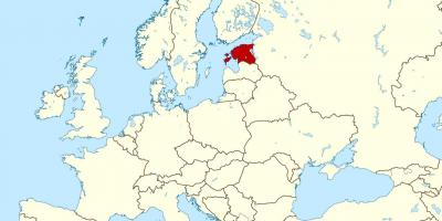 에스토니아에 위치하는 세계 지도